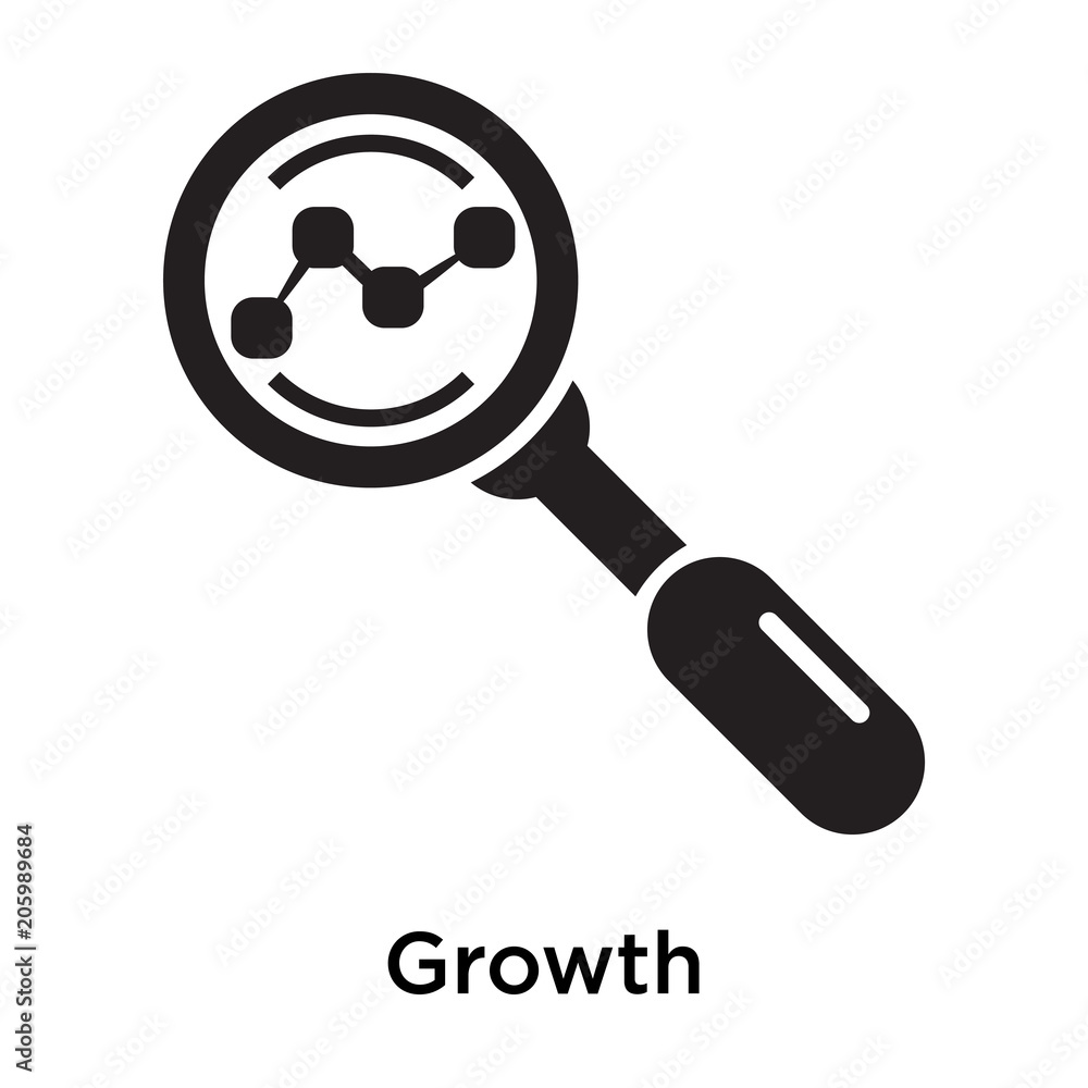 Growth icon isolated on white background Growth icon isolated on white background