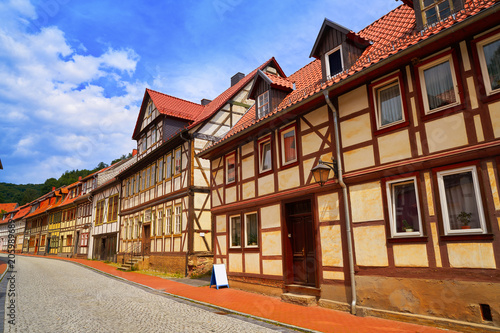 Stolberg facades in Harz mountains Germany © lunamarina