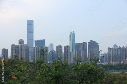 The Skyline of Shenzhen, China