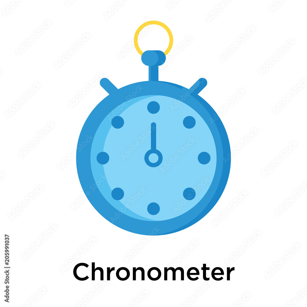 Chronometer icon isolated on white background
