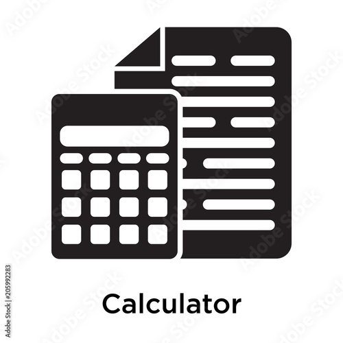 Calculator icon isolated on white background