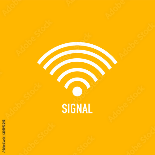 Button Signal Icon Vector Template Design Illustration