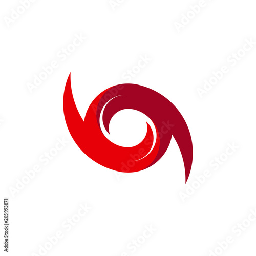 Hurricane Logo Symbol. Abstract Hurricane icon © Lucky Creative's