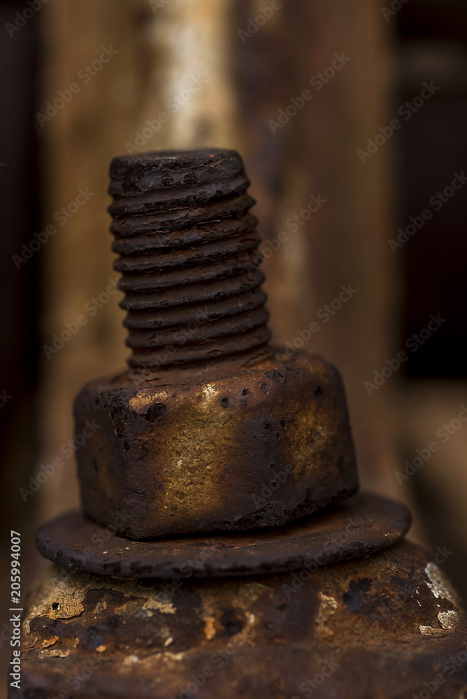 old rusty screw using narrow depth of field old rusty screw using narrow depth of field