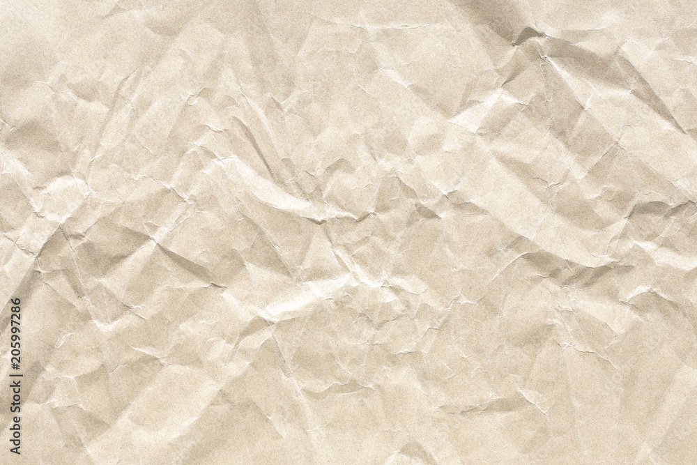 Crumpled old brown paper texture Crumpled old brown paper texture