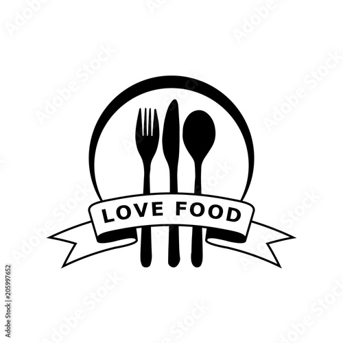 fork knife logo design