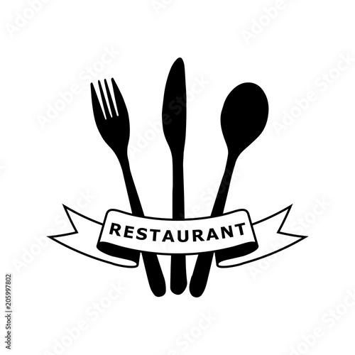 cutlery restaurant logo design