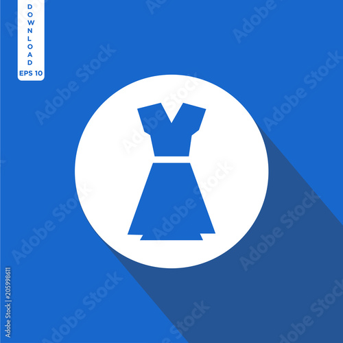 Women drees vector icon