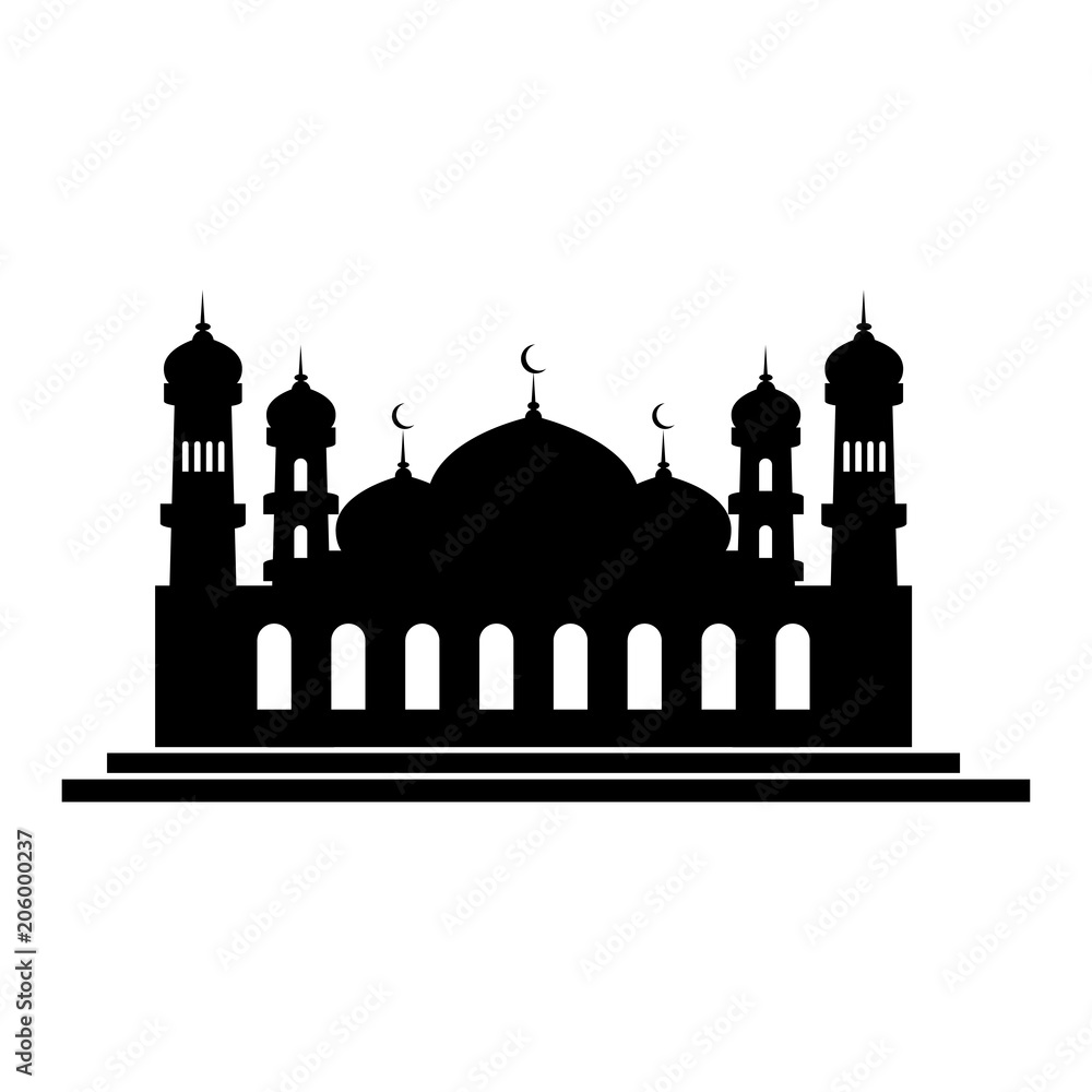 vector mosque illustration