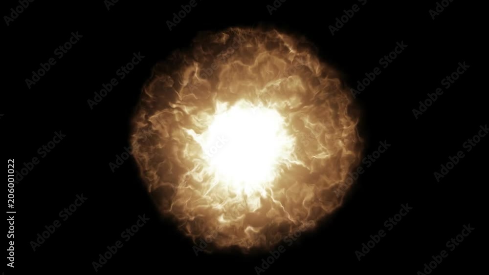 Orange and bright source of energy in a dark background Orange and bright source of energy in a dark background