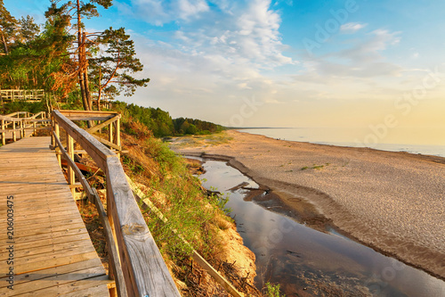 The beach Saulkrasti, located near the Latvian capital Riga 