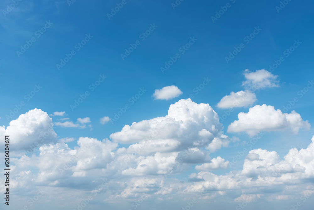 Blue sky and white clouds with space for text. Blue sky and white clouds with space for text.