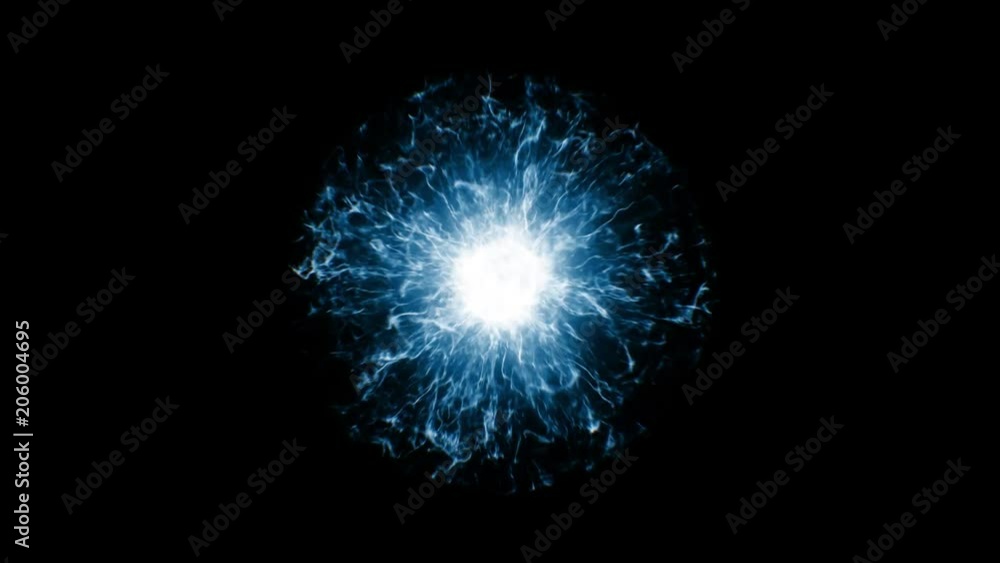 Blue source of energy in a dark background Blue source of energy in a dark background