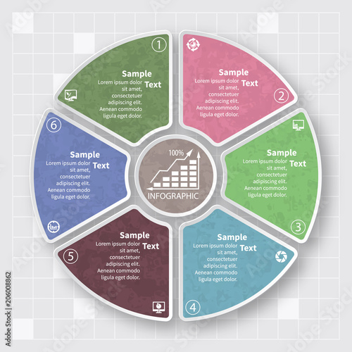 Abstract 3D Paper Infographics