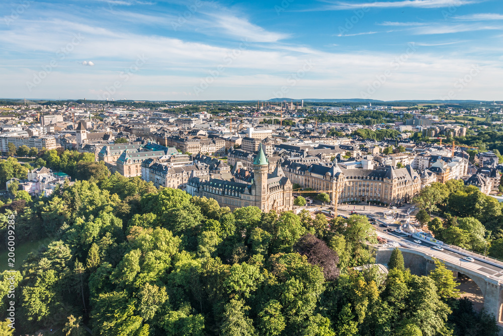 Fototapeta premium Sunny day in Luxembourg city