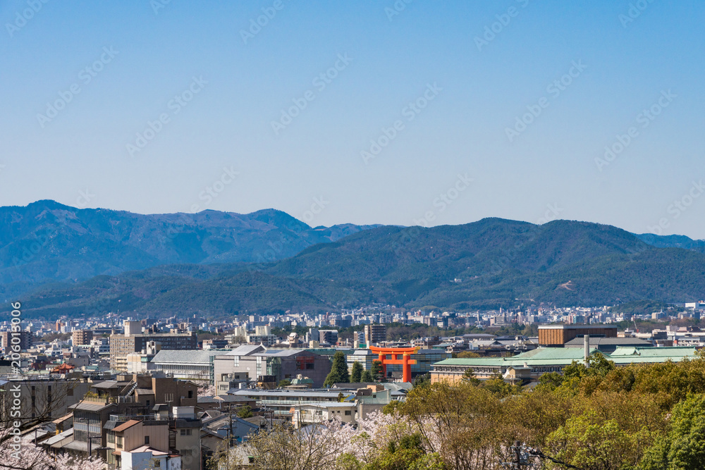 京都の春の風景　京都　日本