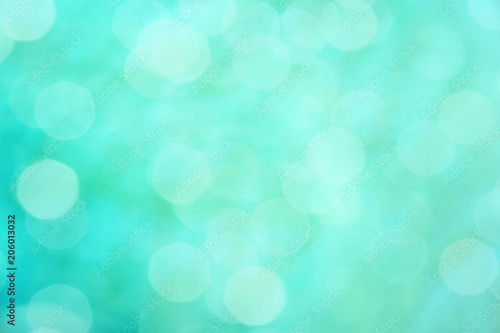Obraz premium light blue color abstract bacground withe blurred defocus bokeh light for template