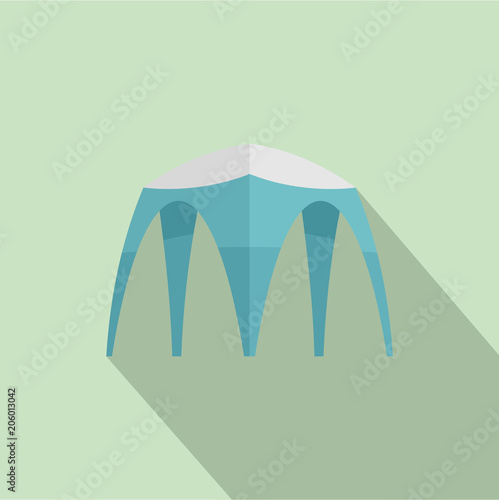 Hight tent icon. Flat illustration of hight tent vector icon for web design