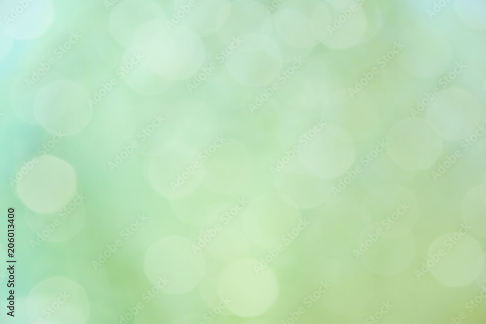 Fototapeta premium green color abstract background with blurred defocus bokeh light for template