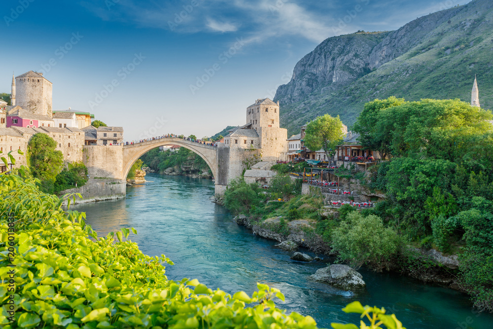 Mostar bridge in Bosnia