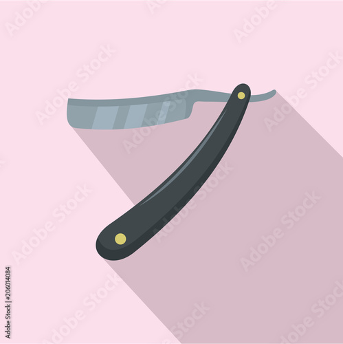 Old type razor icon. Flat illustration of old type razor vector icon for web design
