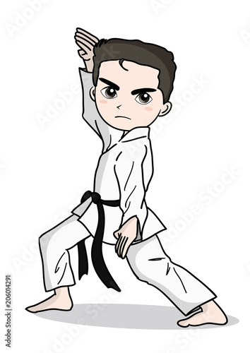 空手空手男子 ポーズb Stock Vector Adobe Stock 空手空手男子 ポーズb Stock Vector Adobe Stock