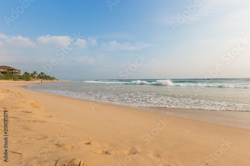 Landscape of beach and sea