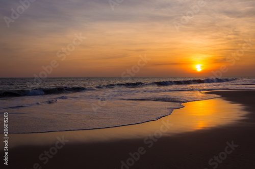 Landscape of sunset on the beach © petrrgoskov