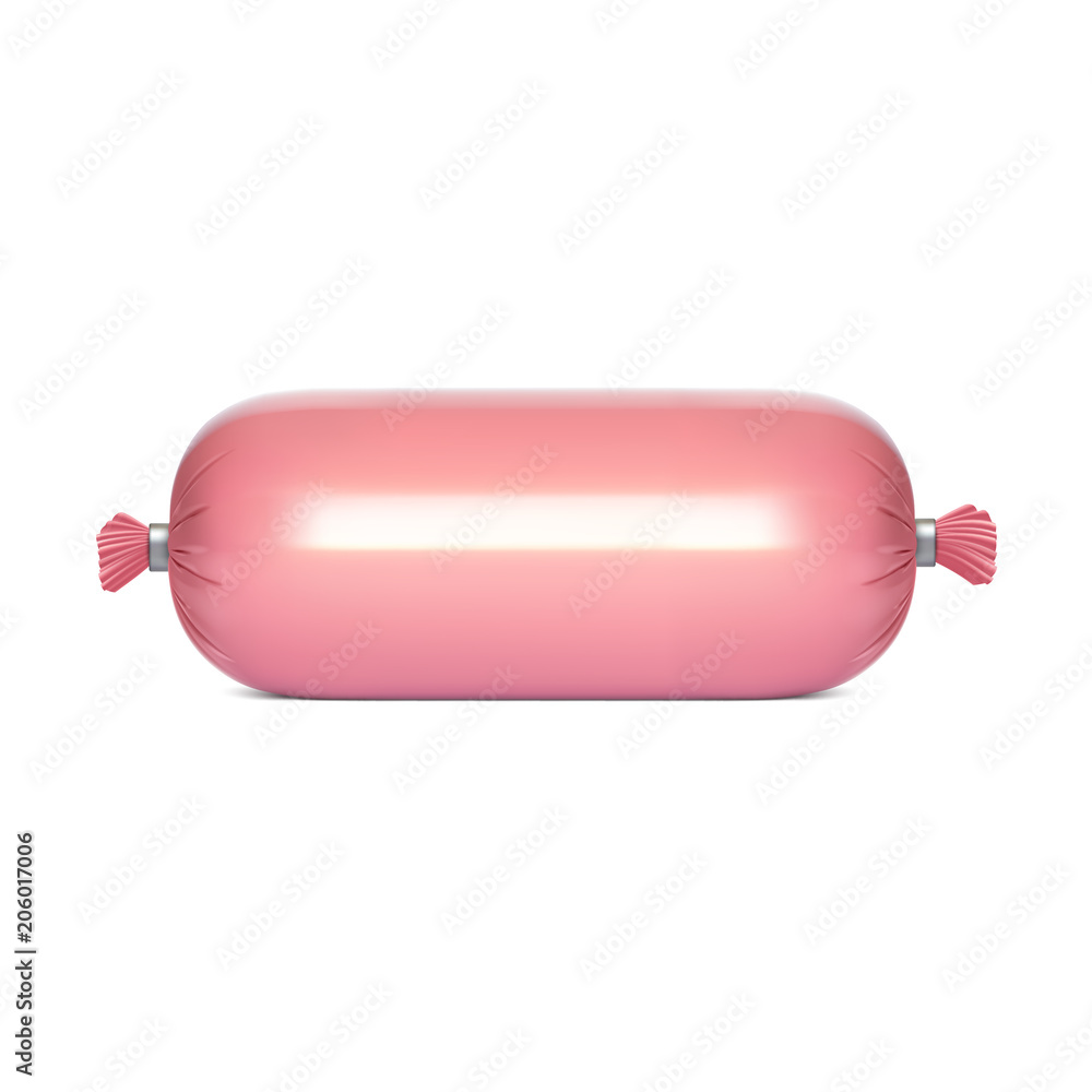 Photorealistic polyethylene packaging for sausage