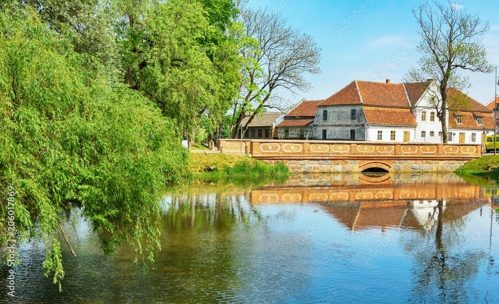River Aleksupite in the town Kuldiga, Latvia River Aleksupite in the town Kuldiga, Latvia