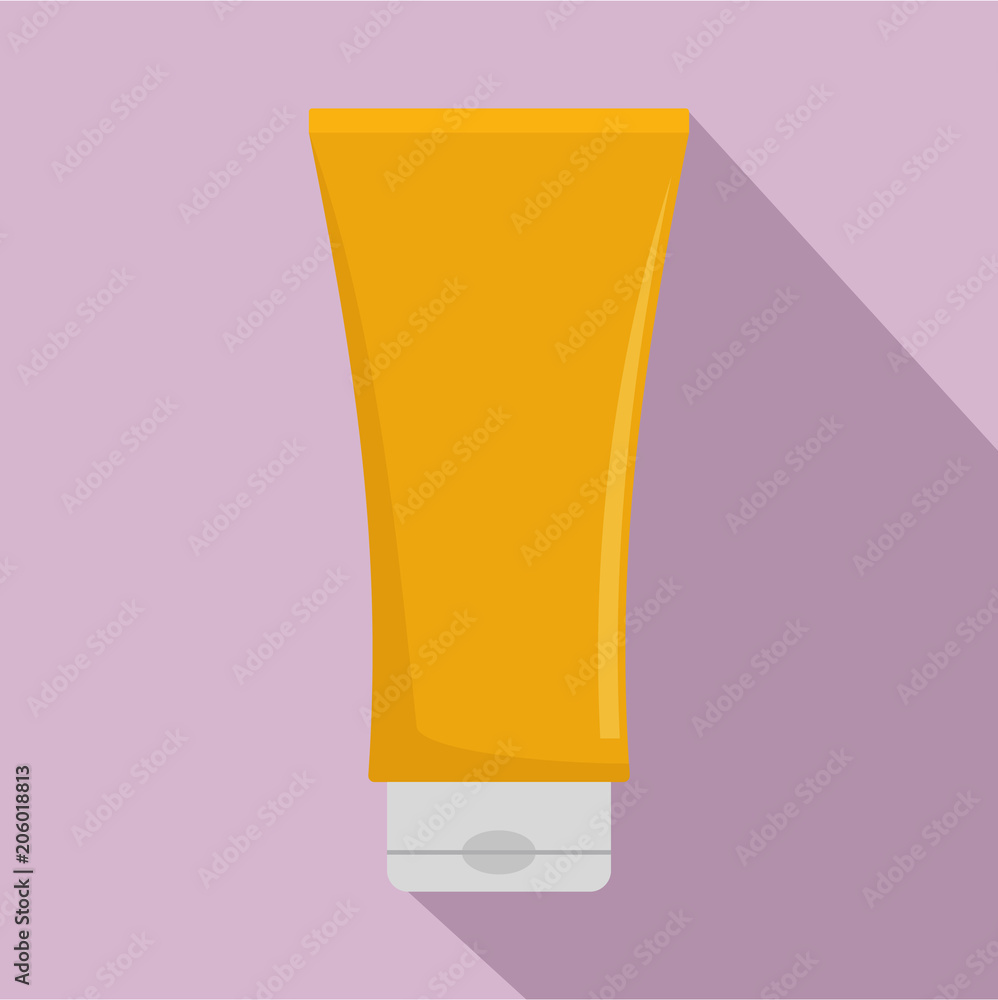 Sun protection cream icon. Flat illustration of sun protection cream vector icon for web design Sun protection cream icon. Flat illustration of sun protection cream vector icon for web design