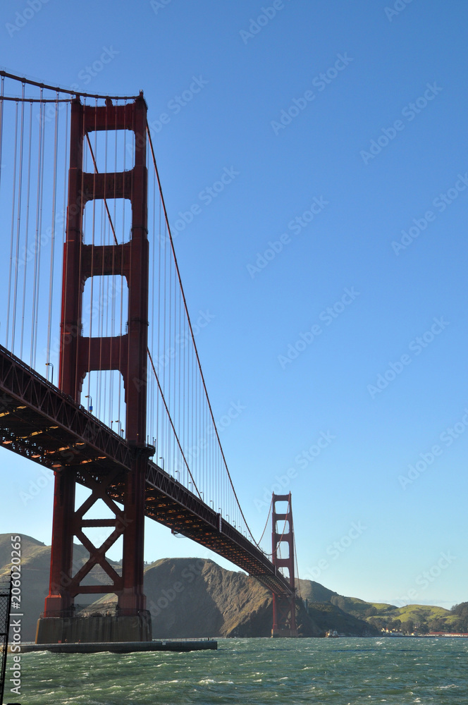 Naklejka premium Goden Gate Bridge from Fort Point