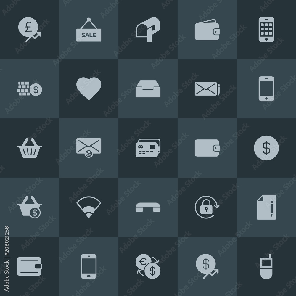 Modern Simple Set of money, mobile, email, shopping Vector fill Icons. Contains such Icons as internet, background, communication, euro and more on dark background. Fully Editable. Pixel Perfect. Modern Simple Set of money, mobile, email, shopping Vector fill Icons. Contains such Icons as internet, background, communication, euro and more on dark background. Fully Editable. Pixel Perfect.