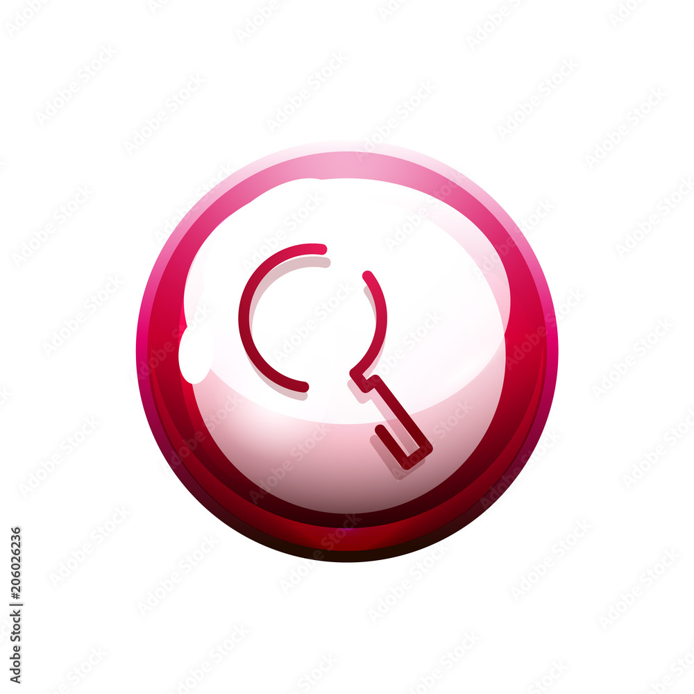 Search magnifyier web button, magnify icon. Modern magnifying glass sign, web site design or mobile app Search magnifyier web button, magnify icon. Modern magnifying glass sign, web site design or mobile app