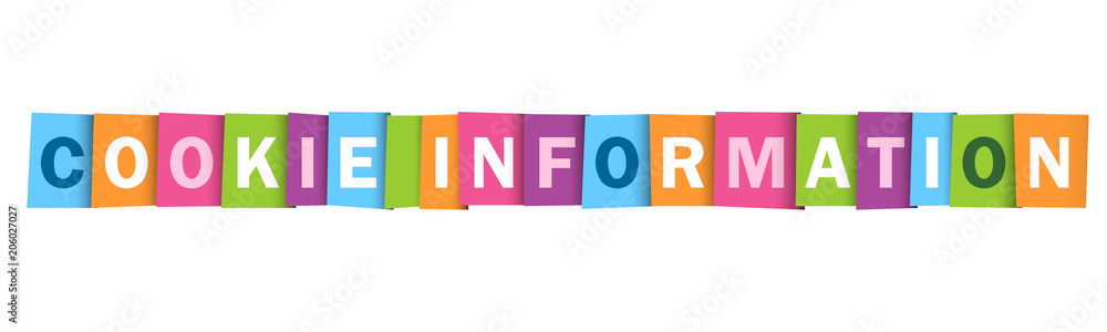 COOKIE INFORMATION Vector Letters Icon COOKIE INFORMATION Vector Letters Icon