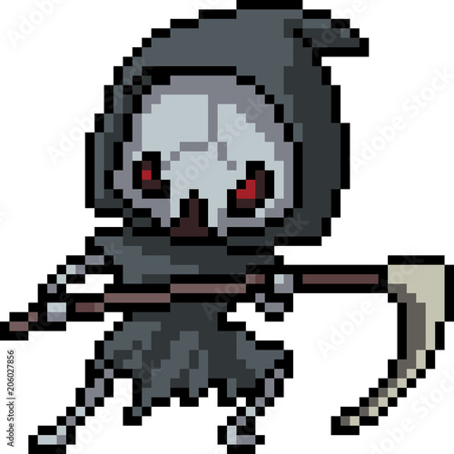 vector pixel art death jibi