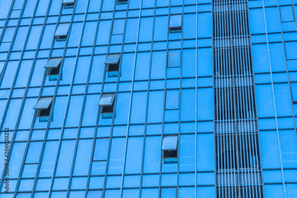 detail shot of modern business buildings in city detail shot of modern business buildings in city