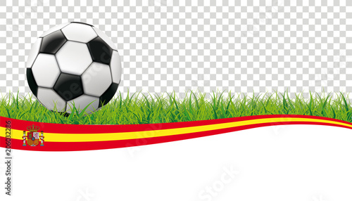 Football Grass Header Spain Transparent