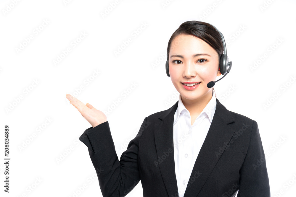 案内するオペレーター 案内するオペレーター
