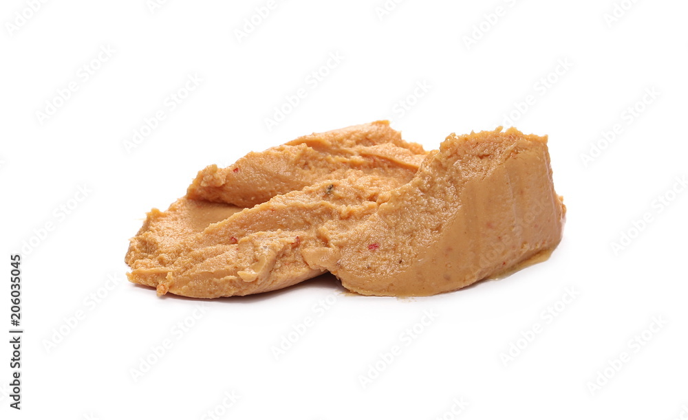 Pate, pasty spread isolated on white background Pate, pasty spread isolated on white background