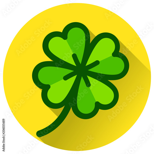 four leaf clover design icon