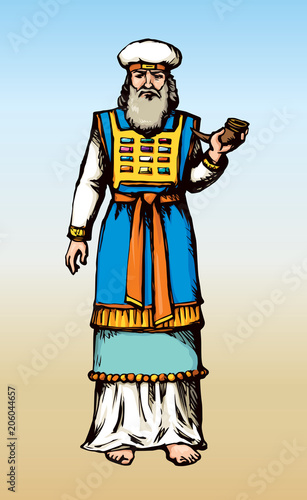 High Priest. Vector drawing