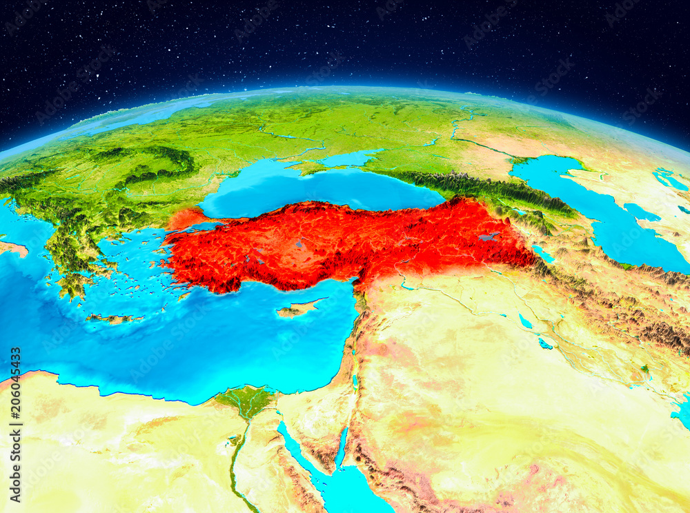Turkey from orbit