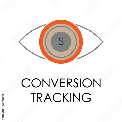 colored conversation tracking illustration. Element of marketing and business flat for mobile concept and web apps. Isolated conversation tracking flat for web and mobile