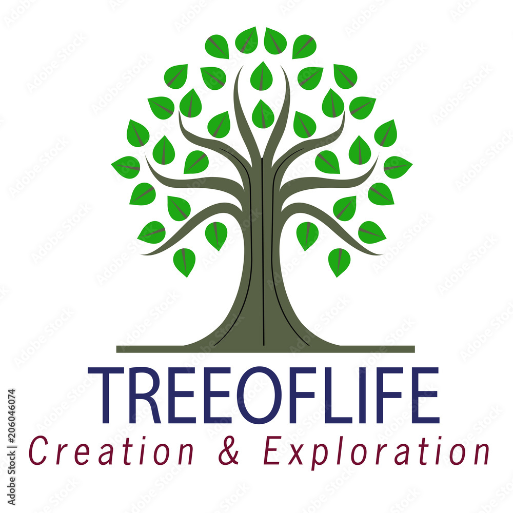 Fototapeta premium Tree logo isolated on a white background