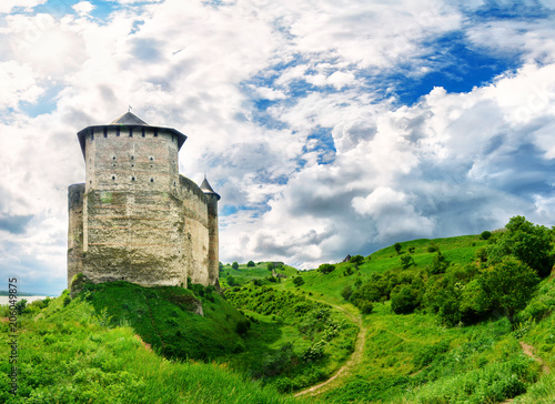 Landscape photo of the fortress in Ukraine