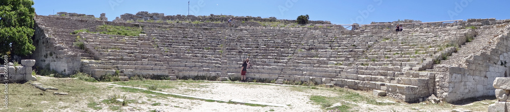 Sicile, Théâtre grec site archéologique de Ségeste 