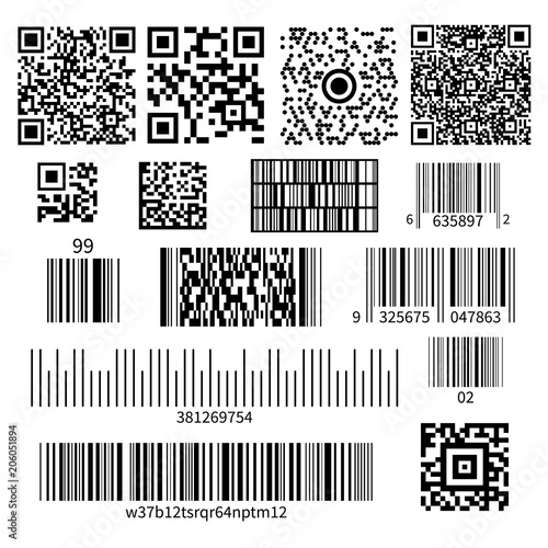 Bar Code Types Set 