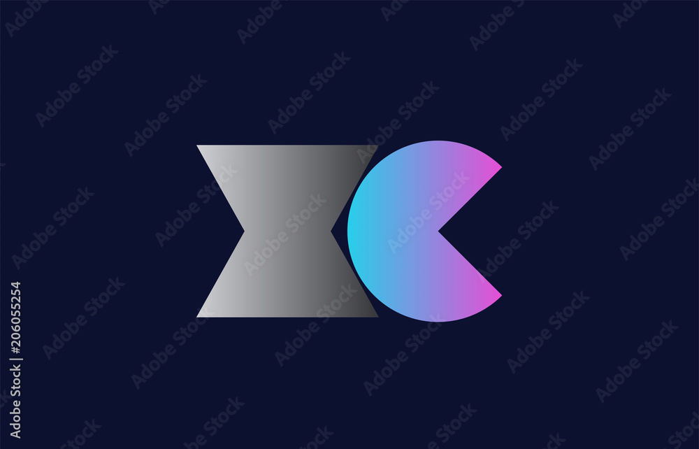 initial alphabet letter xc x c logo company icon design initial alphabet letter xc x c logo company icon design
