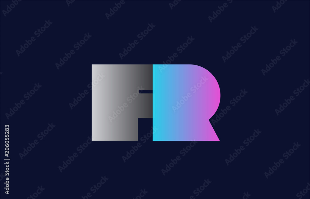initial alphabet letter fr f r logo company icon design initial alphabet letter fr f r logo company icon design